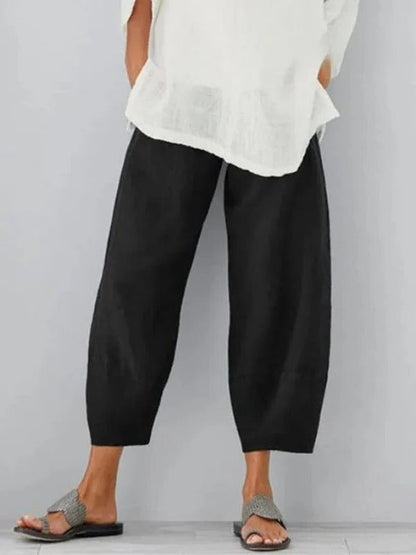 Women's Linen Leisure Pants - Coldesk