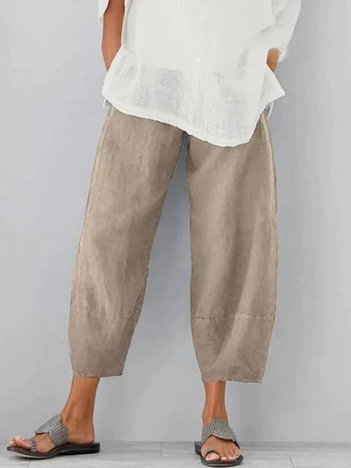 Women's Linen Leisure Pants - Coldesk