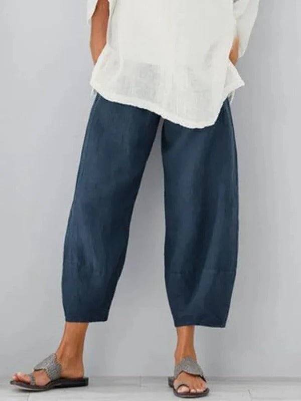 Women's Linen Leisure Pants - Coldesk
